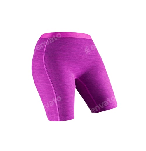 Preview: pink woman shorts on white background
