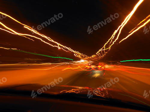Preview: Car light's effects in the night