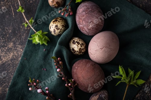 Preview: Easter eggs painted with natural dye