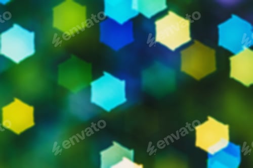 Preview: Abstract Outline Of Light- Colored Circles Bokeh. Blurred Background