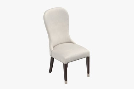 Preview: Upholstered Dining Chair with Nailhead Trim