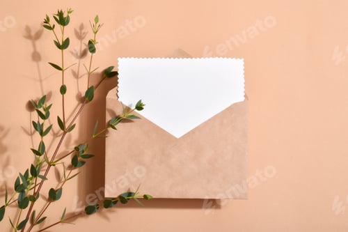 Preview: An empty card for text. Invitation.