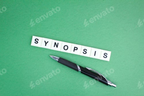 Preview: letters of the alphabet with the word synopsis