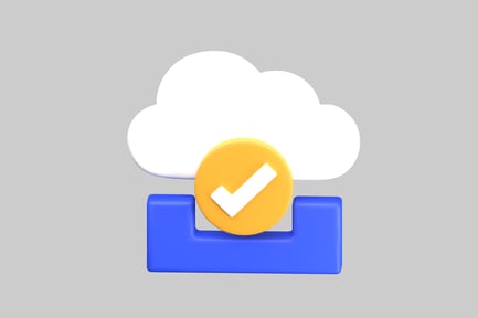 Preview: Cloud data approval icon
