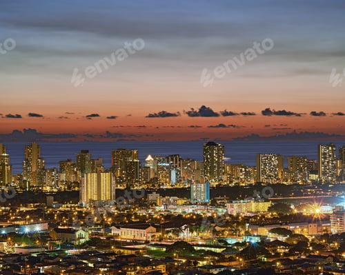 Preview: Waikiki - vacation dreams. Waikiki, Honolulu , Oahu, Hawaii, USA.
