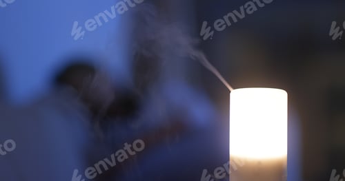 Preview: Air diffuser light at home in the evening