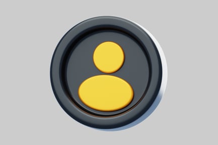 Icône utilisateur de forme arrondie