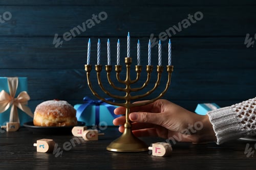 Preview: Сoncept of Jewish holiday, compositions for Hanukkah