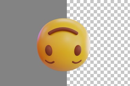 Preview: Upside Down Emoji 3D Icon