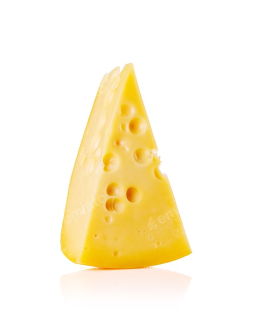 Vista previa: Cheese on white background