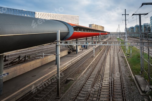 Preview: Railroad and train platform - Geneva, Switzerland