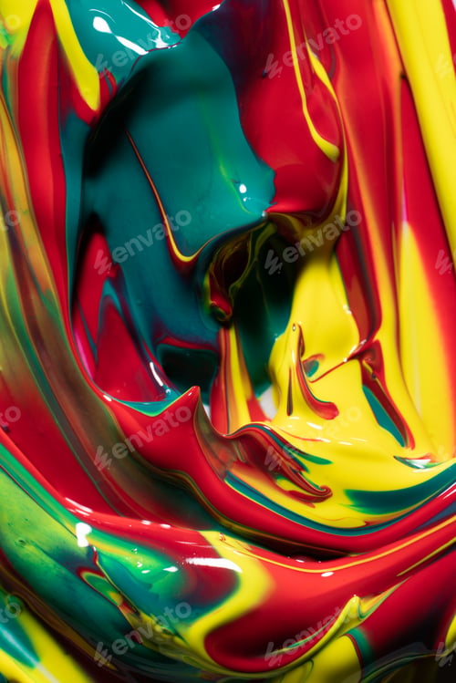 Preview: Mix of colorful paint