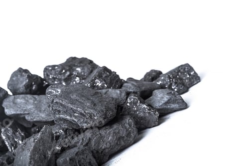 Preview: Natural wood charcoal Isolated on white