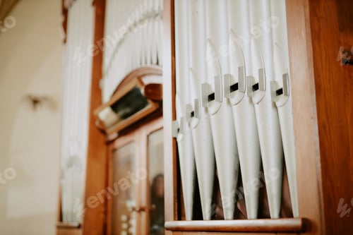 Preview: Part Of Pipe Organ In Cathedral
