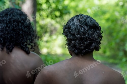 Preview: Vedda men in Dabana village