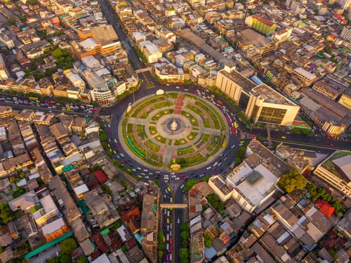 Preview: Bangkok Downtown. Thailand. Financial district and business in urban city in Asia.