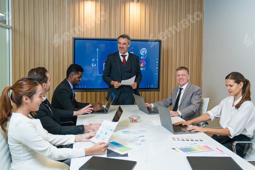 Preview: Group of professional business people are working and brainstorming discussed.