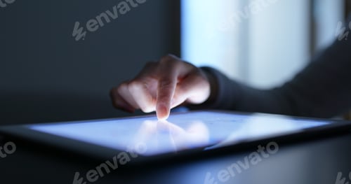 Preview: Touch on the screen of tablet