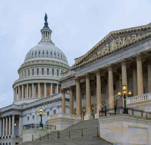 Preview: Capitol building eastern facade, staircase, Washington DC