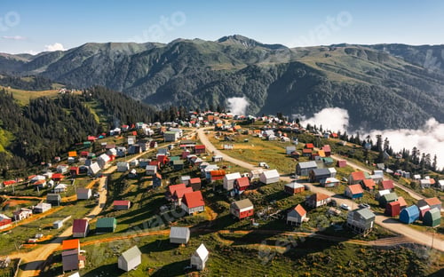 Preview: Aerial view of Gomismta village