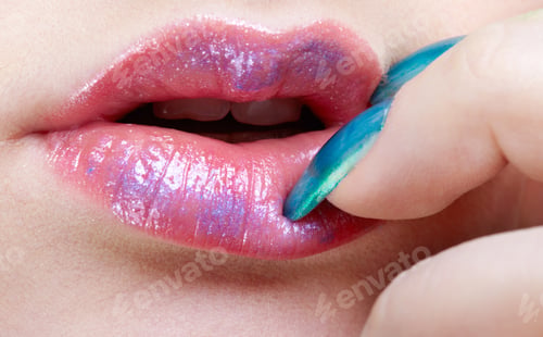Preview: Portrait Of Beautiful Girl'S Lips