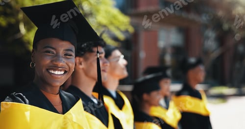 Preview: Graduation, success and happy for event, group and celebration for education, diploma and scholarsh
