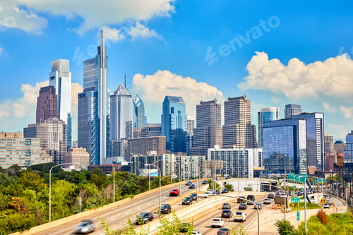 Preview: Philadelphia downtown skyline