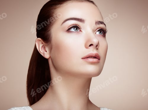 Preview: Beautiful woman face. Perfect makeup