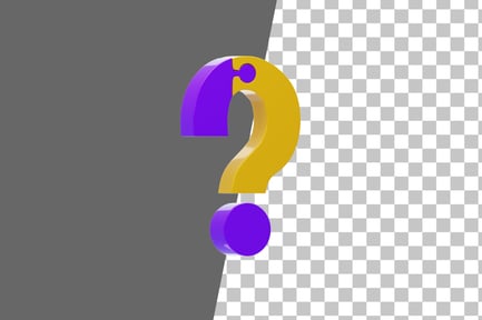 Preview: Puzzle Question Mark 3D Icon