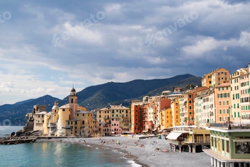 Vorschau: Das charakteristische Dorf Camogli, Genua, Italien