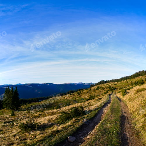 Preview: beautiful blue sky with white clouds
