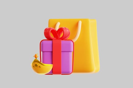 Preview: Festive gift bag and lamp