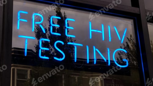 Preview: HIV virus, medical concept, Human Immunodeficiency Virus Positive test