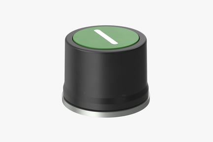Preview: Green Indicator Button with Central White Bar