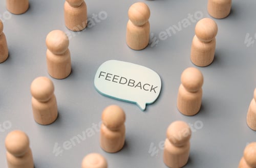 Preview: A speech bubble with the word "FEEDBACK" surrounded by human figurines.