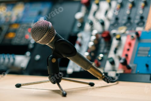 Preview: professional sound recording studio equalizer microphone sound engineer sound recording equipment