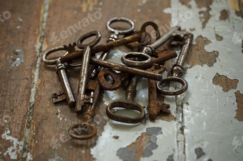 Preview: Old, ornate keys