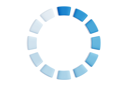 Vista previa: Spinner de carga circular moderno en 3D