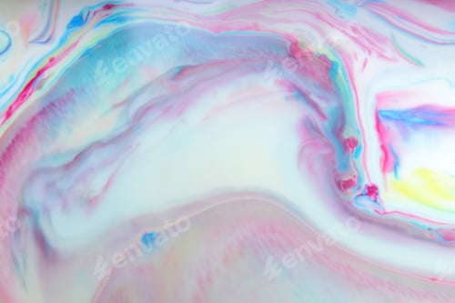 Preview: Abstract Light Drawing Of Paint In Liquid, Creative Background For Designer, Colorful Divorce
