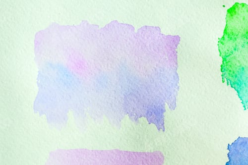 Preview: Watercolor Paint Splashes on White Paper Texture