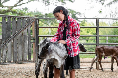 Preview: latina peasant girl caressing her gray tenero, shaking her tender tenderloin while looking at him