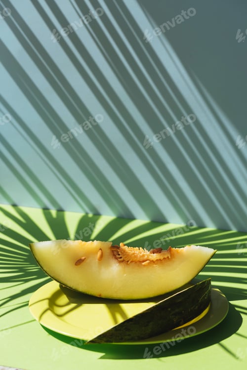 Preview: Melon toad skin cut into slices ,Colorful summer theme