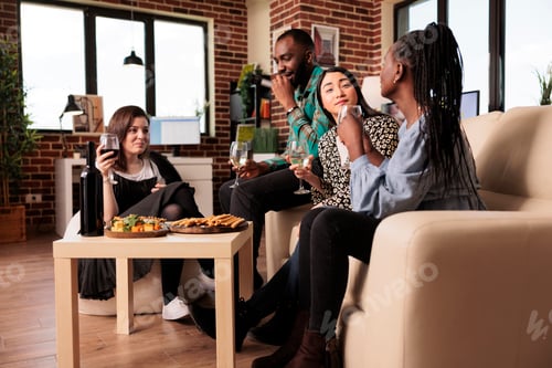 Preview: Culturally diverse people social gathering