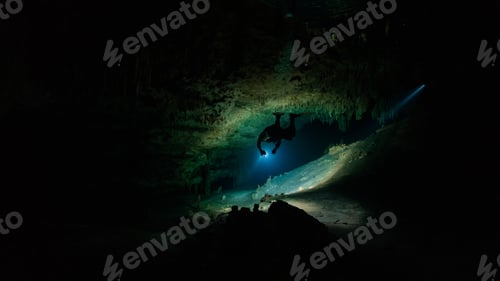 Preview: technical diving in a cenote in mexico.