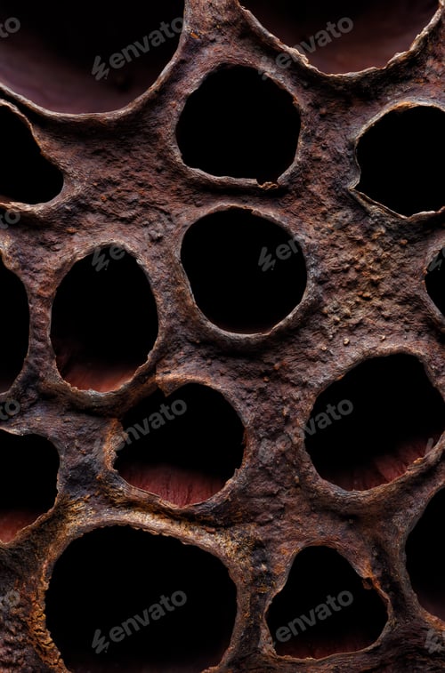 Preview: Surface of dried lotus seed box