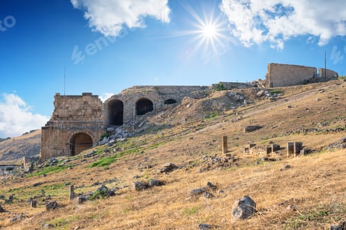 Preview: Ancient city of Hierapolis under the bright sun