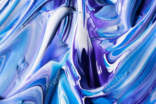 Preview: Smears of violet and blue paint