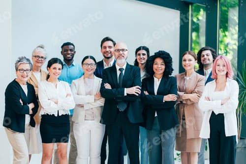 Preview: Businessmen and businesswomen making a corporate party