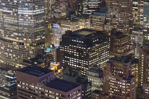 Preview: Aerial View of New York at Night