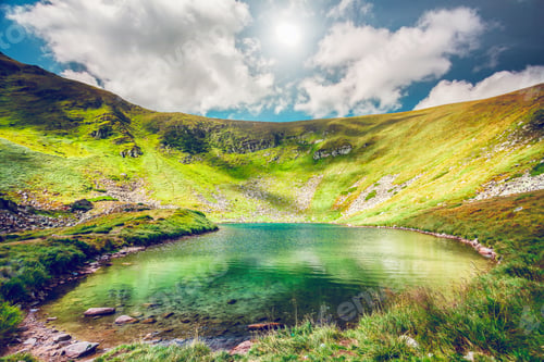 Preview: High mountain lake